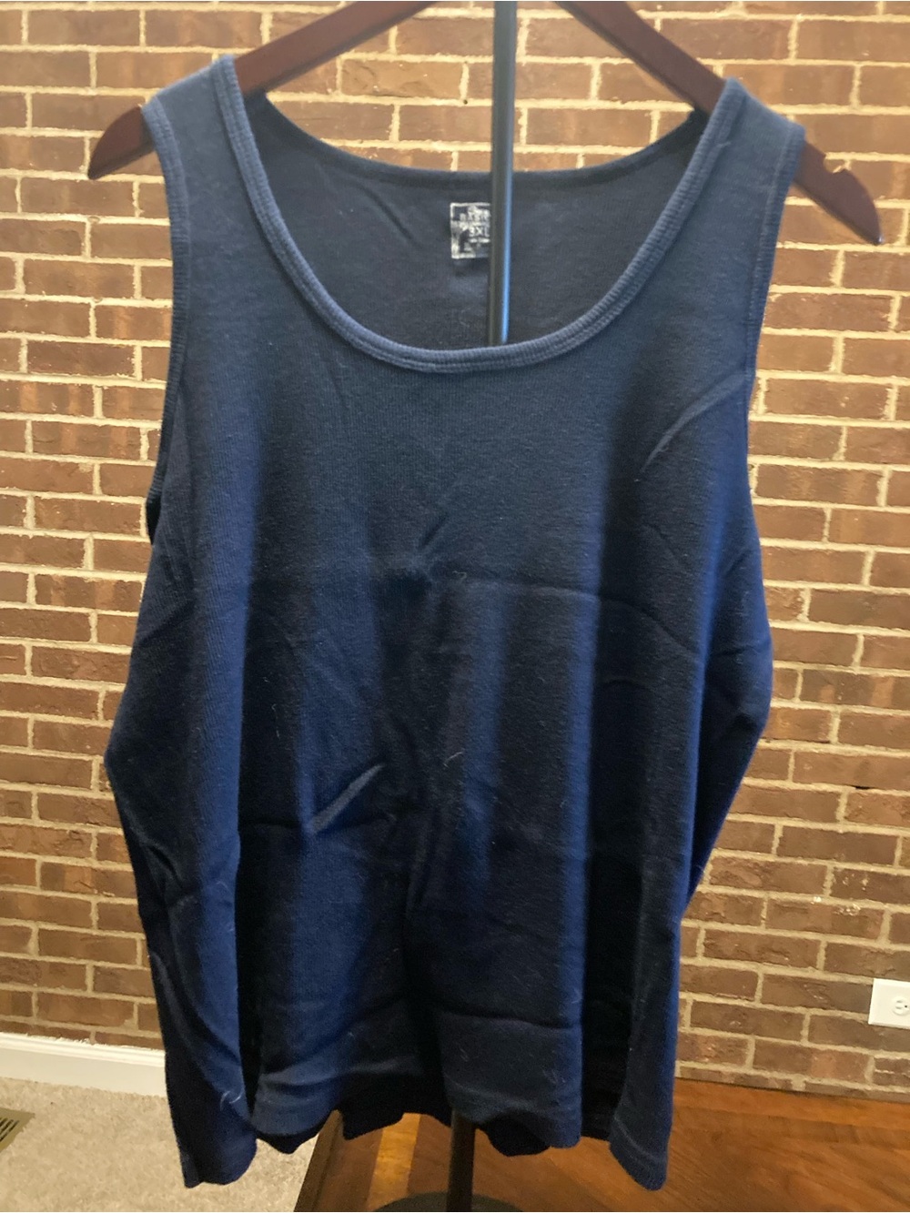 Navy Blue Scoop Neck Women's Tank Top - Soft Everyday Essential